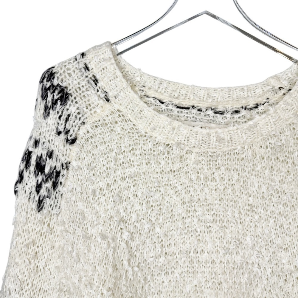 Anthropologie Pilcro Alpaca Blend Women’s Oversized Ivory Sweater Sz Small - Picture 5 of 16